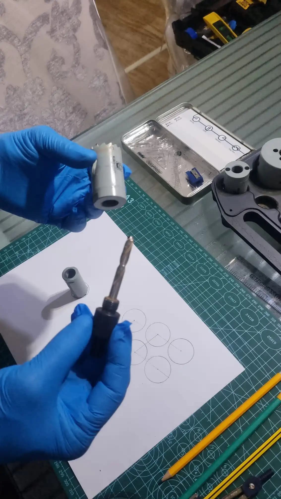 Packing arcade stick parts